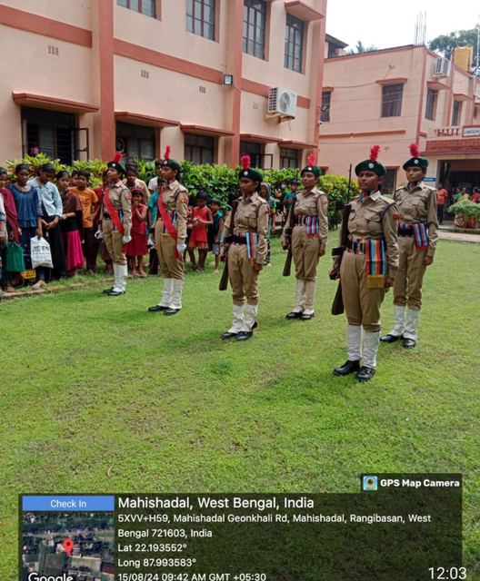N.C.C. Unit activity, Mahishadal Girls' College
