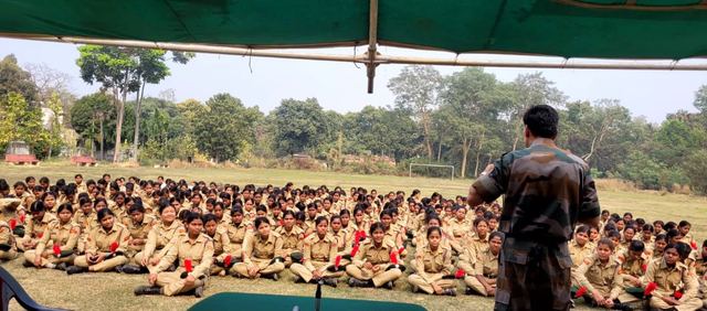 N.C.C. Unit activity, Mahishadal Girls' College