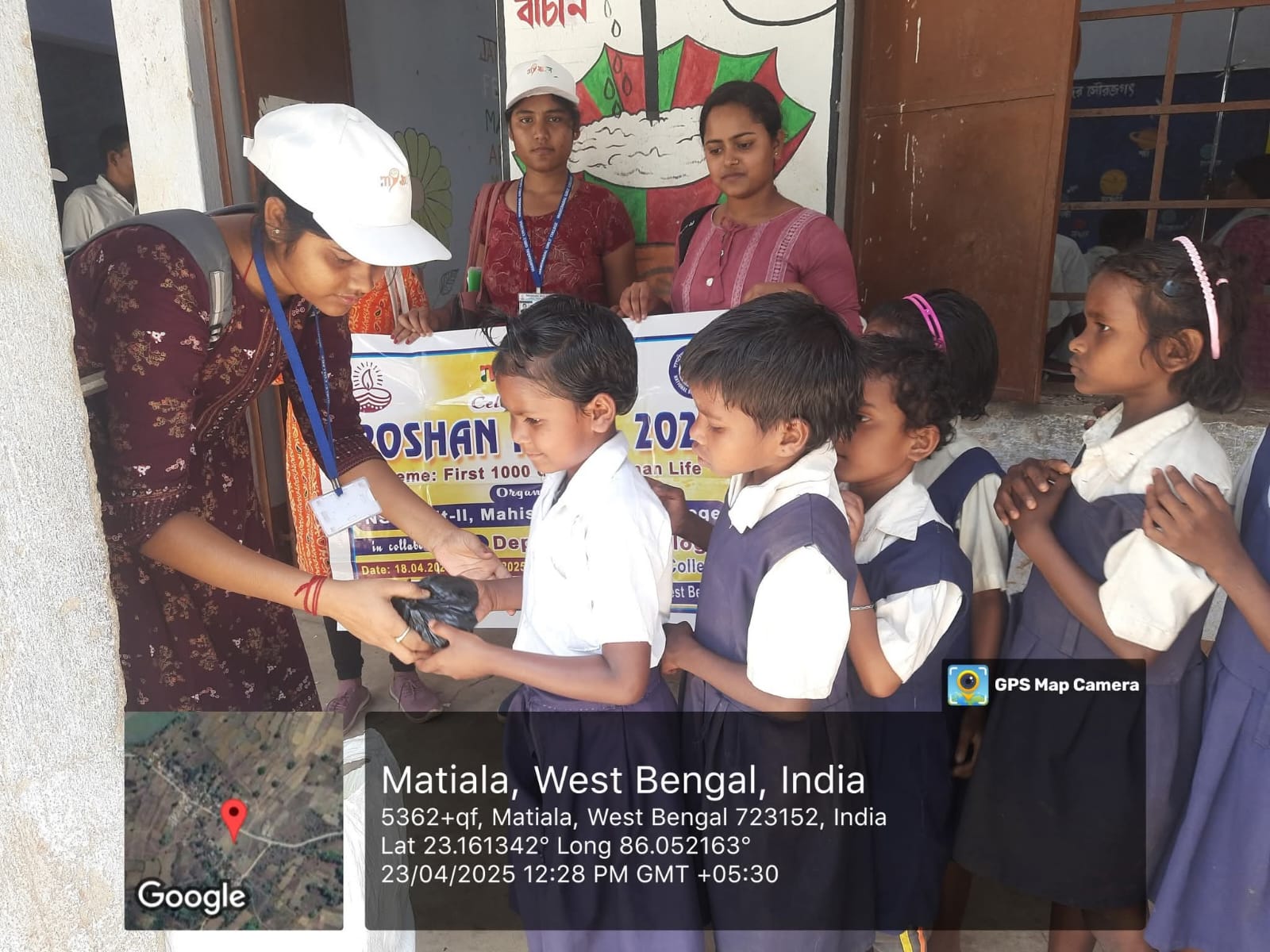 Poshan Maah 2025 with Birhor tribal students of Bhupatipally Primary School